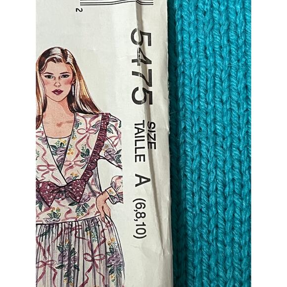 MacCalls 5475 pattern Jumpsuit dress oversized sailor collar size 6 8 10 - Picture 2 of 7